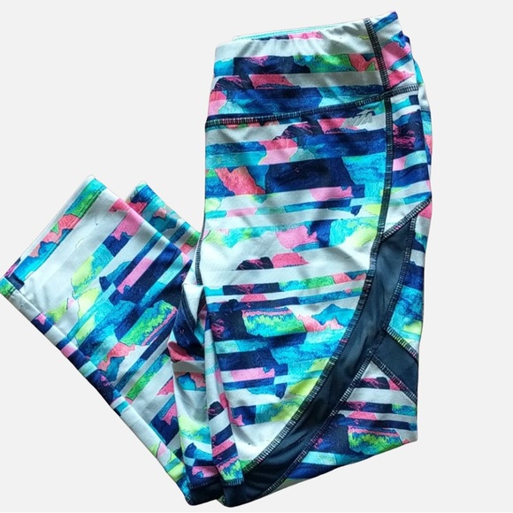 Avia Pants - Avia Women’s Medium Athletic Pants, Mid Calf, Multi Color